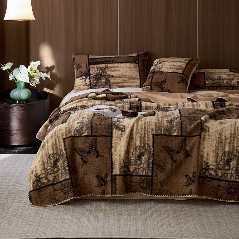 Decorative Flannel Bedspread Bowlift