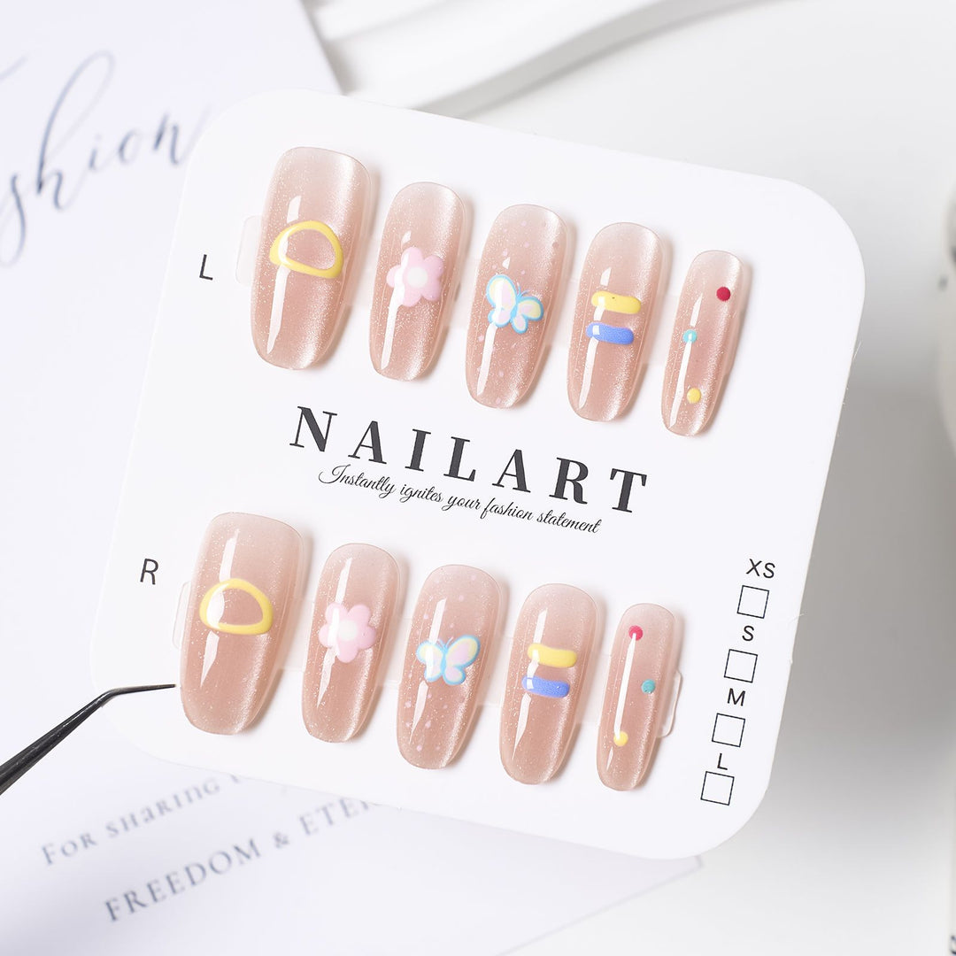 Decorative Press-On Nail Set