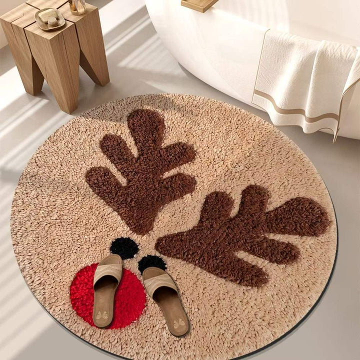 Playful Tiger-Themed Bathroom Mat Bowlift