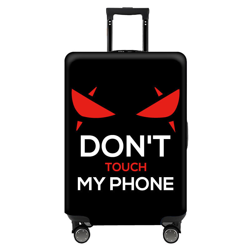 Women's Hard Shell Travel Suitcase with Eye-Catching Phrase Design Bowlift