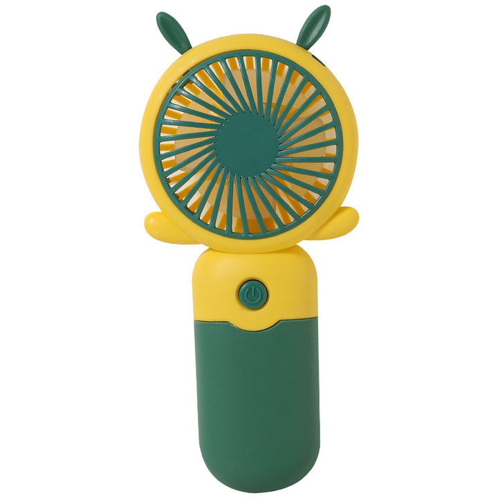 Ladies Portable Hand Fan with Animal Ears Bowlift