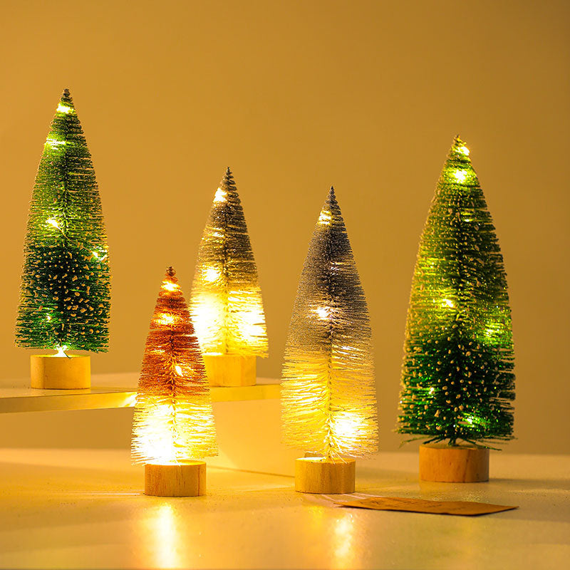 Illuminated Decorative Miniature Christmas Trees Bowlift