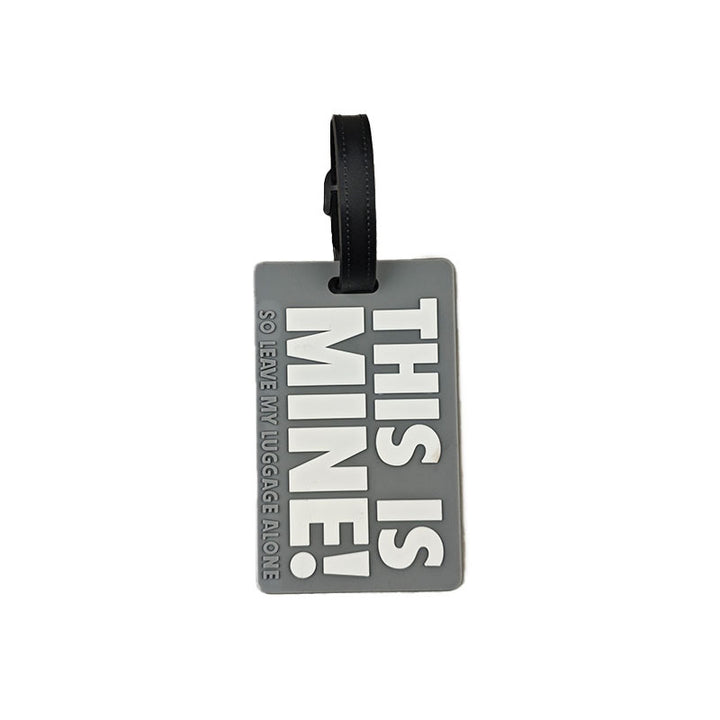 Unisex Luggage Tag with Humorous Message Bowlift