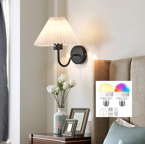 Modern Pleated Shade Wall Sconce