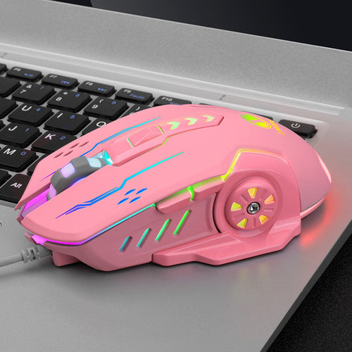 High-Precision RGB Gaming Mouse with Adjustable DPI Bowlift