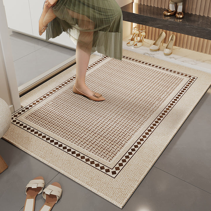 Elegant Woven Entryway Mat Bowlift