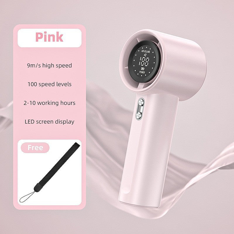 Women Portable High-Performance Fan with LCD Display Bowlift