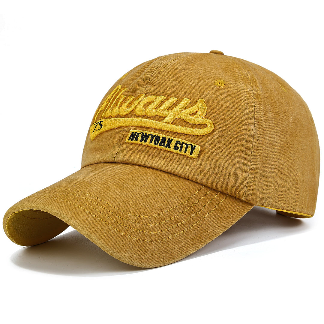 Women's Embroidered Cotton Baseball Cap Bowlift