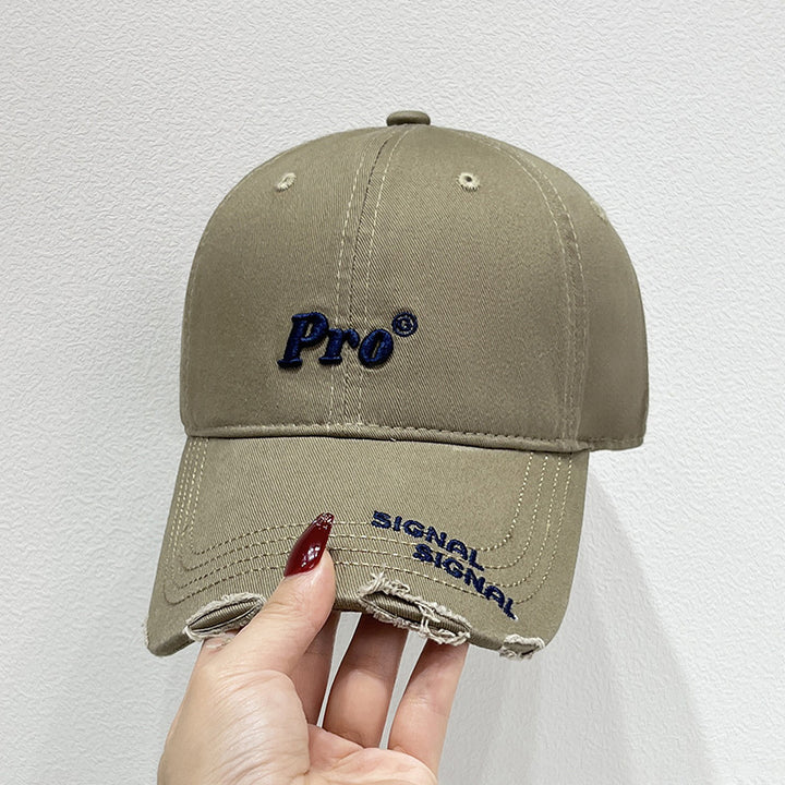 Women's Casual Distressed Baseball Cap Bowlift