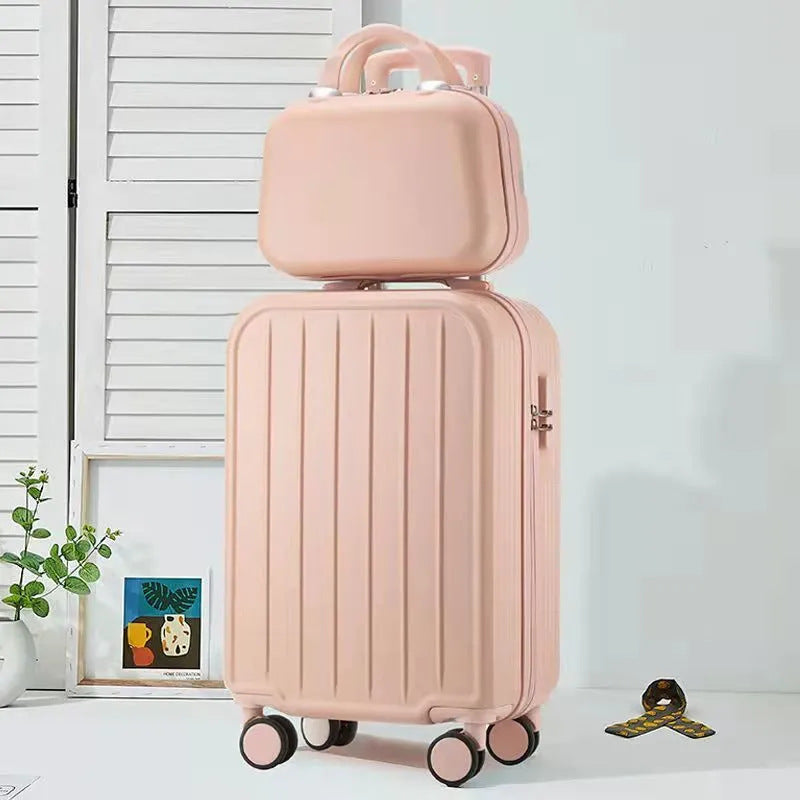 Stylish Luggage Set with Convertible Satchel Bowlift