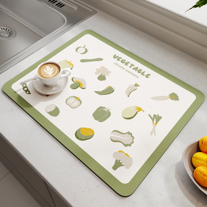 Geometric Patterned Kitchen Mat Bowlift