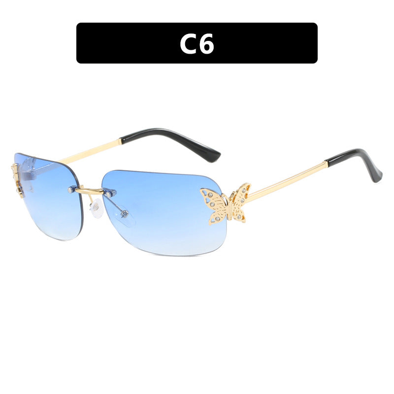 Ladies fashionable sunglasses with delicate butterfly design and protective lenses Bowlift