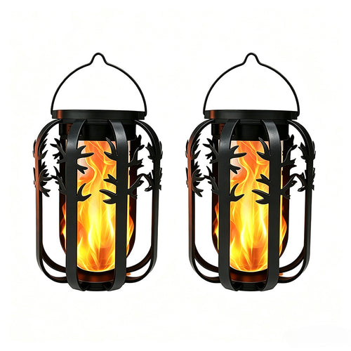 Unisex Solar Lantern with Flickering Fire Effect Bowlift