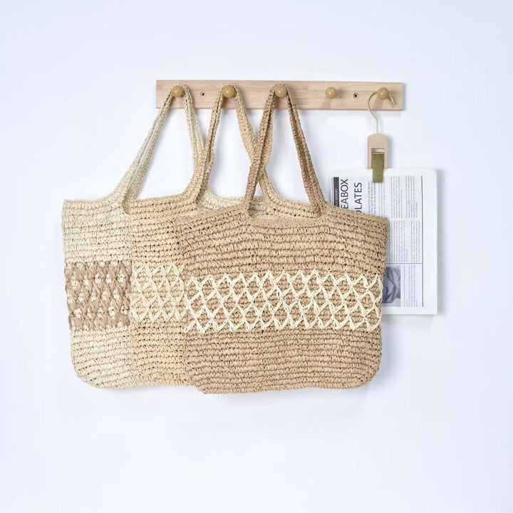 Stackable basket bag with decorative pattern element Bowlift