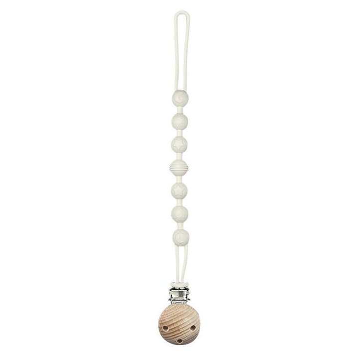 Infant Teething Bead Pacifier Holder Clip with Secure Clamp