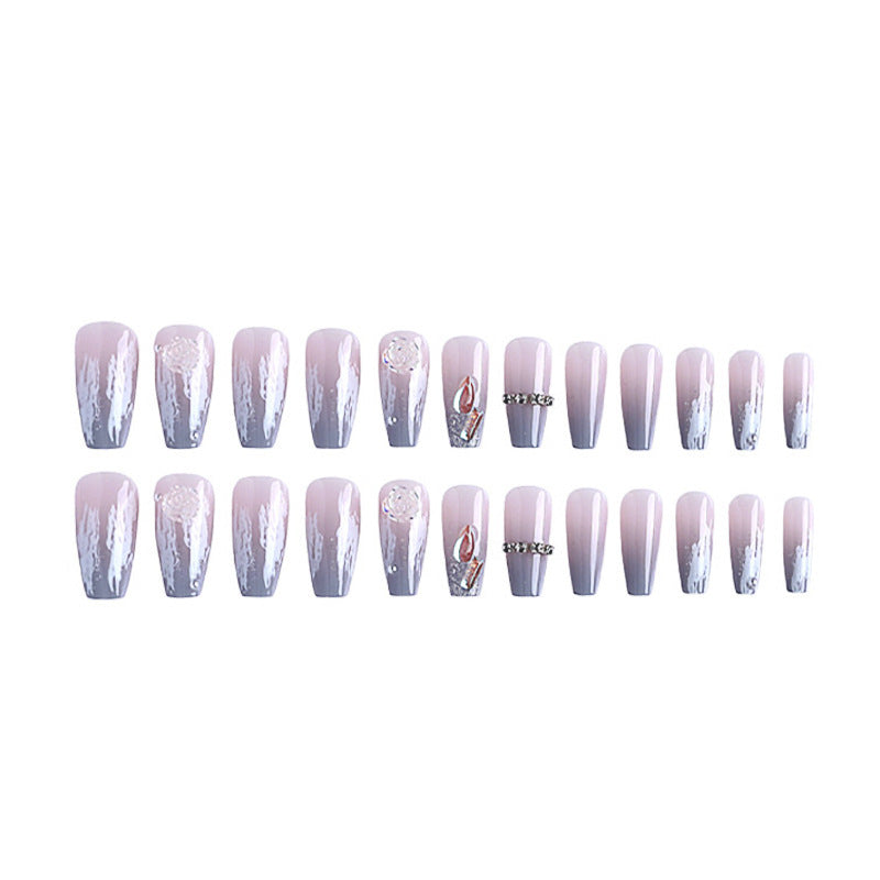 Artistic Acrylic Press-On Nail Extensions Bowlift