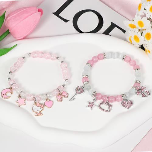 Charm Beaded Friendship Bracelet Set Bowlift