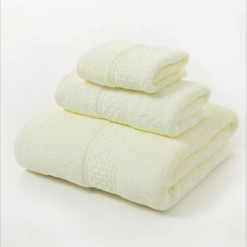 Terry Bath Towel Set with Elegant Structure Bowlift