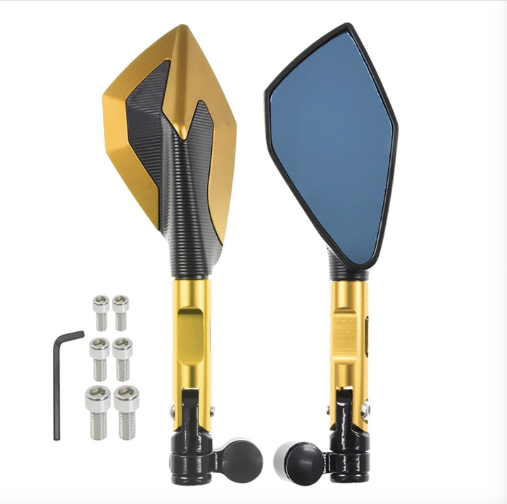 High-Visibility Adjustable Racing Mirrors Bowlift
