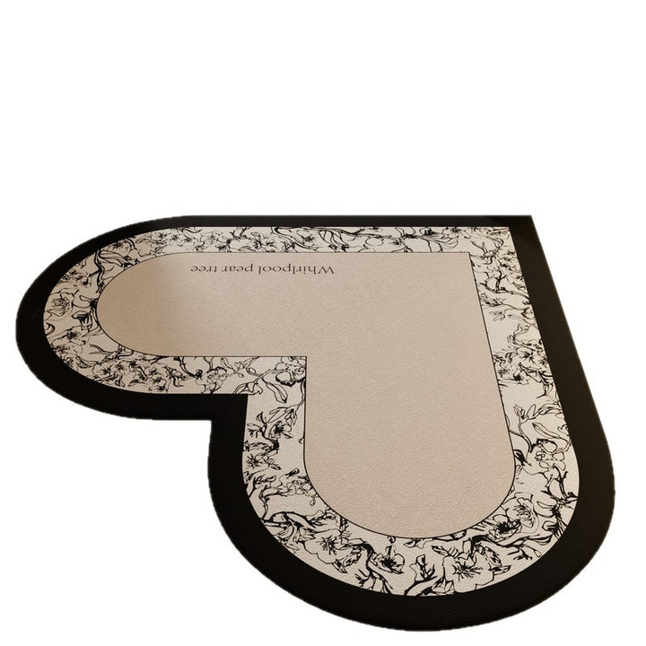 Heart-Shaped Non-Slip Kitchen Mat Bowlift
