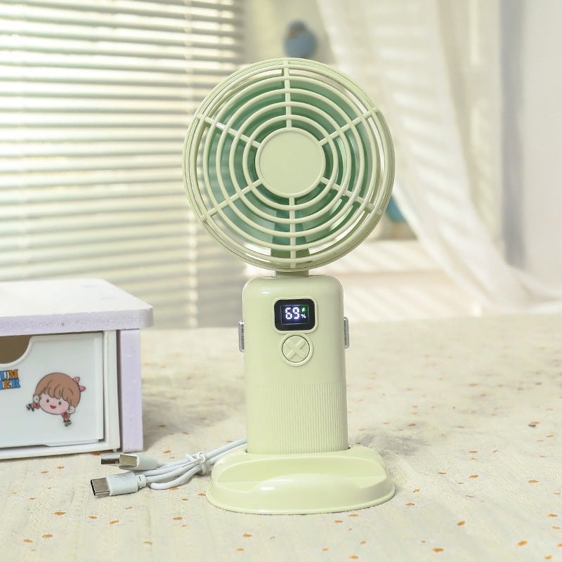 Portable battery fan with digital speed display Bowlift