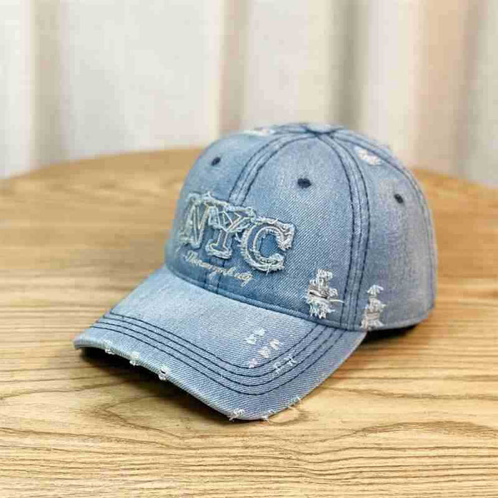 Women's Distressed Fashion Baseball Cap Bowlift
