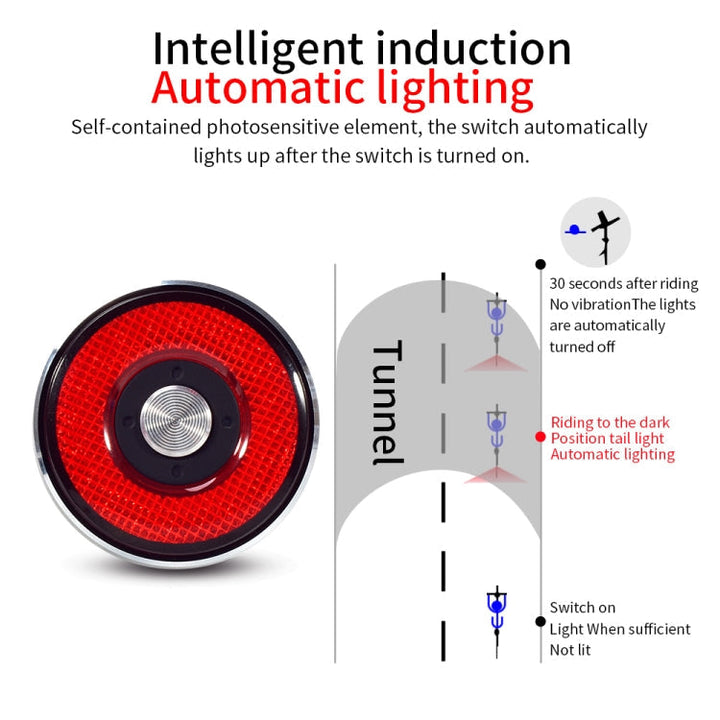 BowLift | Antusi Q5 Bike Tail Light Automatic Brake Induction Lights