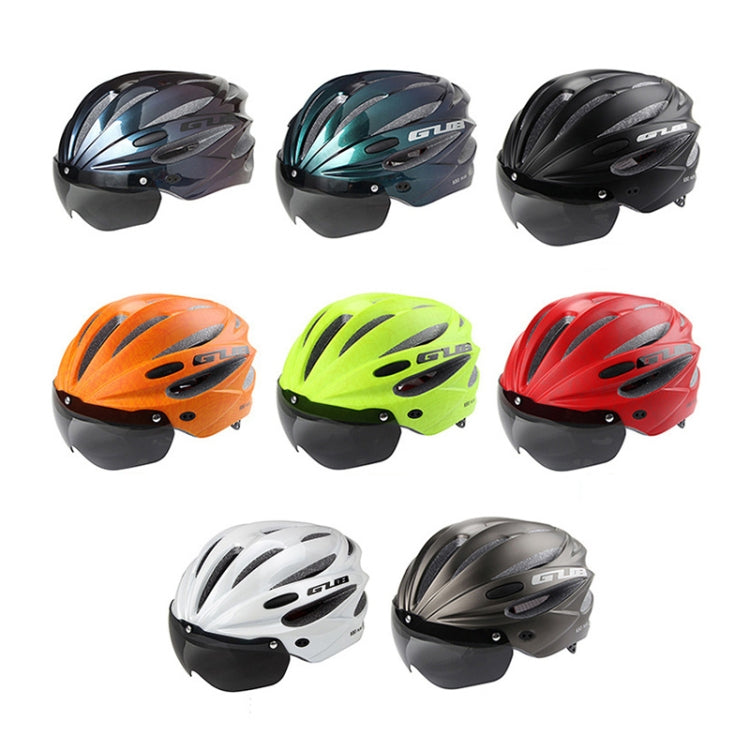 BowLift | GUB K80 Plus Bike Helmet with Visor and Goggles (Red)