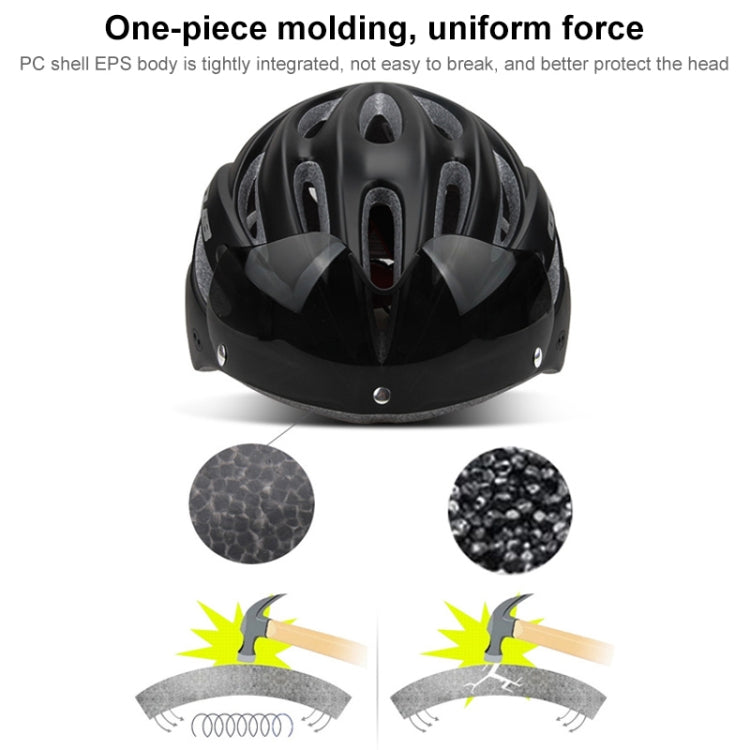 BowLift | GUB K80 Plus Bike Helmet with Visor and Goggles (Red)