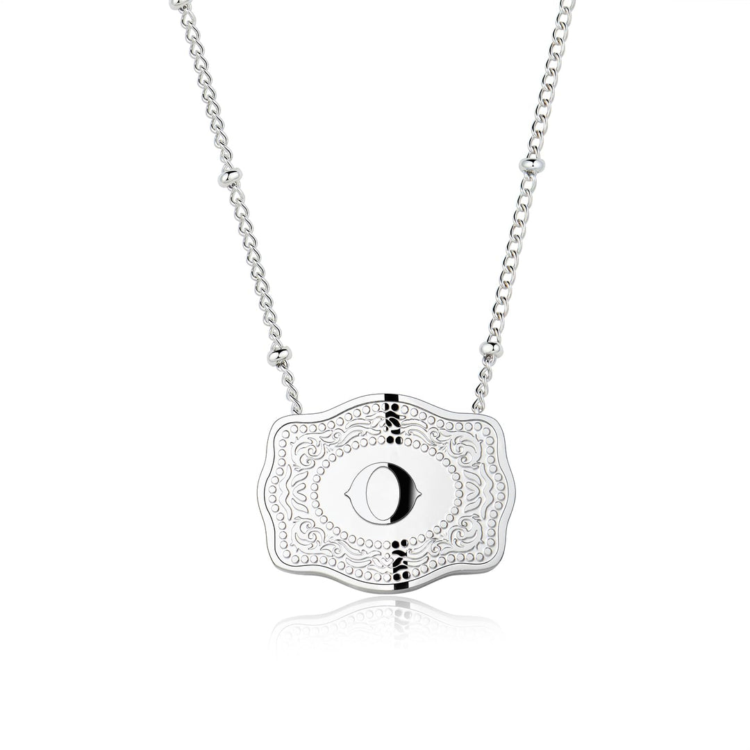 BowLift | Dainty Belt Buckle Letter Initial Necklaces