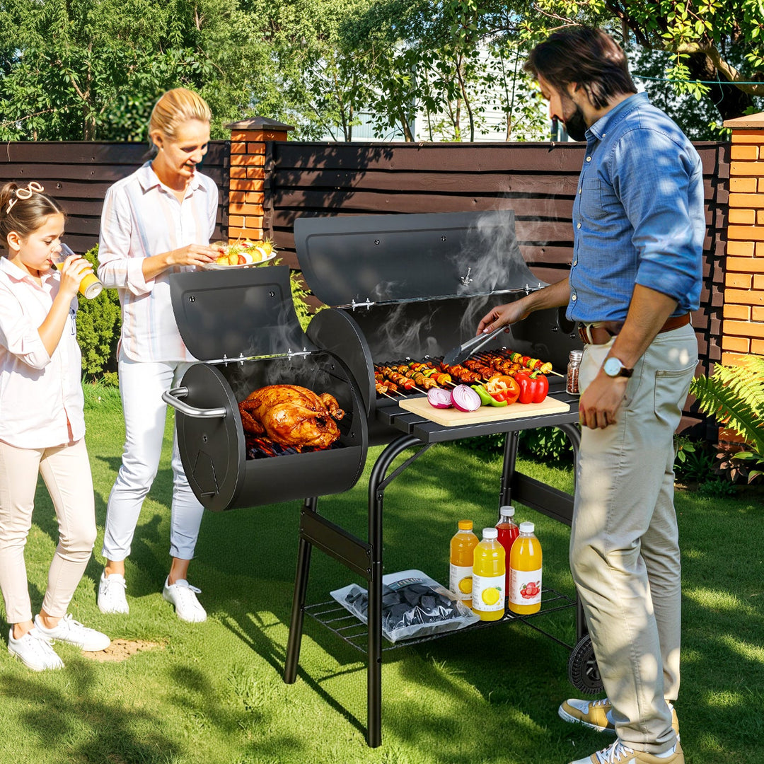Offset Smoker Charcoal Grill with Side Firebox BBQ | Bowlift