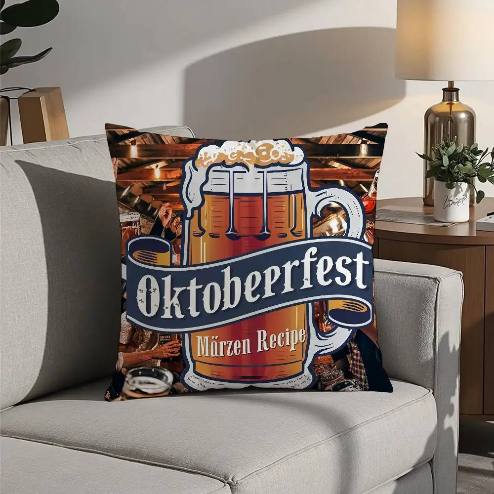 BowLift | Oktoberfest Cushion Printing | Decorative Plush Cushion