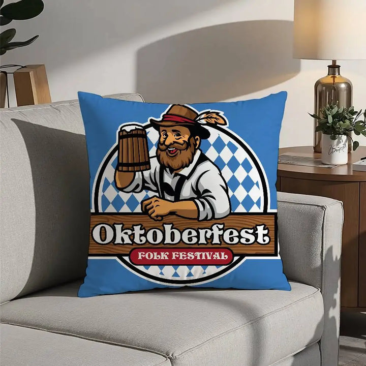BowLift | Oktoberfest Cushion Printing | Decorative Plush Cushion