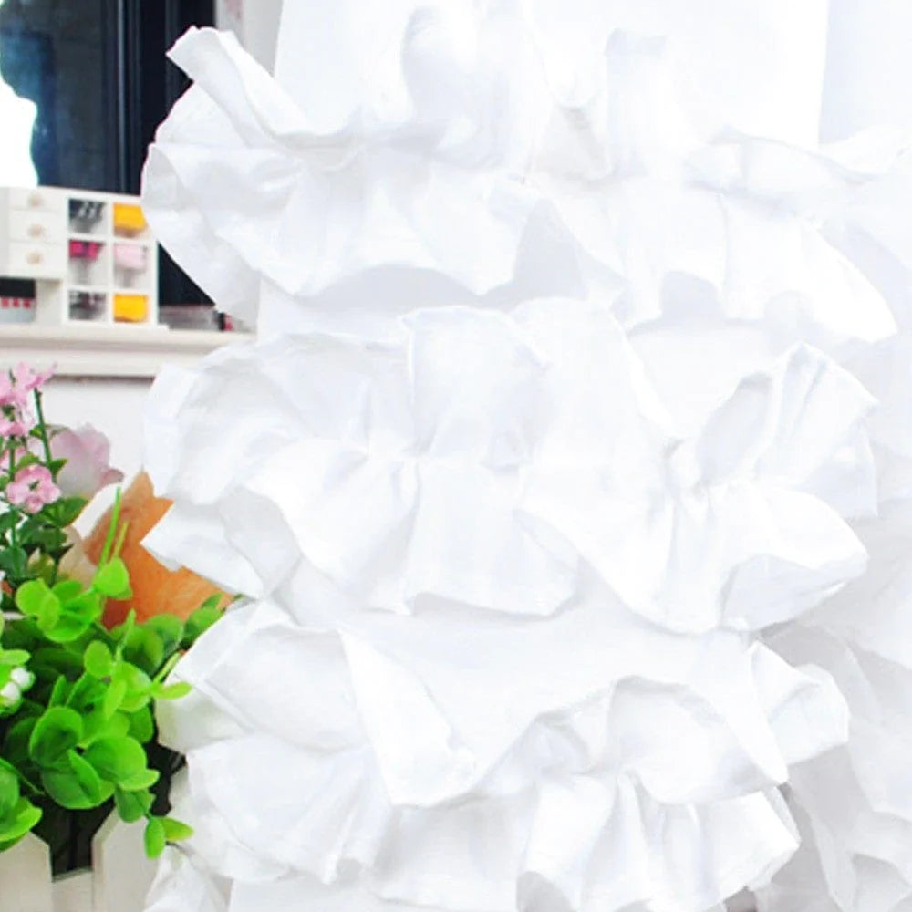 Ophelia Ruffled Shower Curtain Bowlift