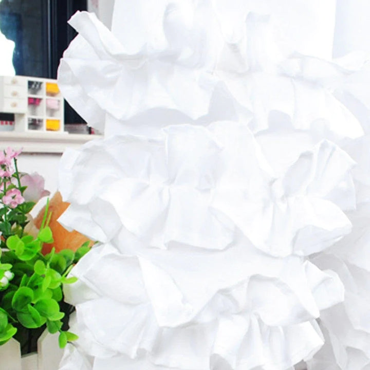 Ophelia Ruffled Shower Curtain Bowlift