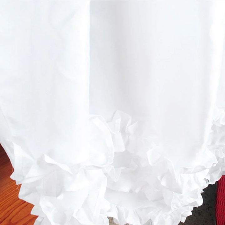 Ophelia Ruffled Shower Curtain Bowlift