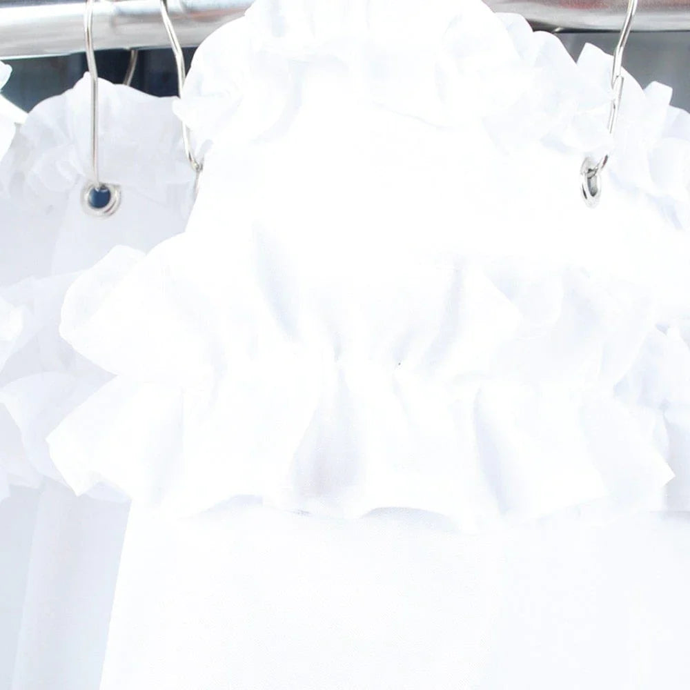 Ophelia Ruffled Shower Curtain Bowlift