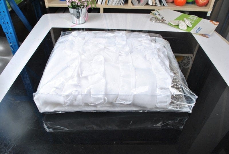 Ophelia Ruffled Shower Curtain Bowlift