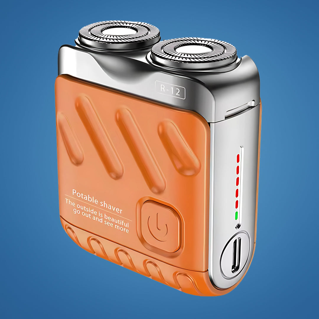 SmoothEdge | Rotary Electric Shaver – Dual-Ring Blades – Water-Resistant – Men's Grooming Bowlift