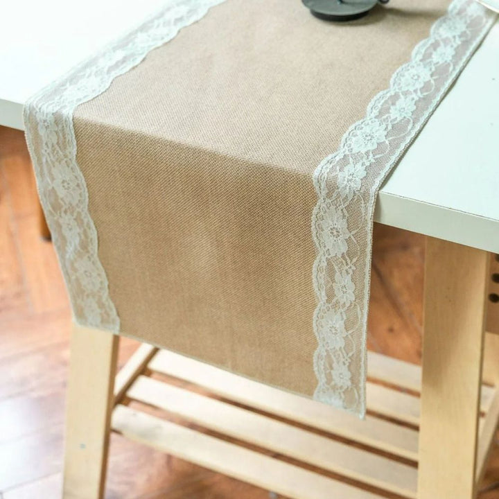 BowLift | Ornate Blossom Lace Edge Table Runner