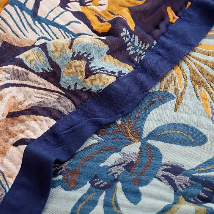 BowLift | Palmera Tropical Jacquard Blanket Throw