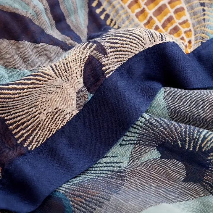 BowLift | Palmera Tropical Jacquard Blanket Throw
