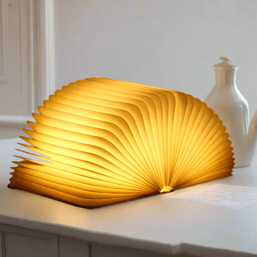 Foldable Book Lamp with Warm LED Lighting - StoryGlow | Bowlift