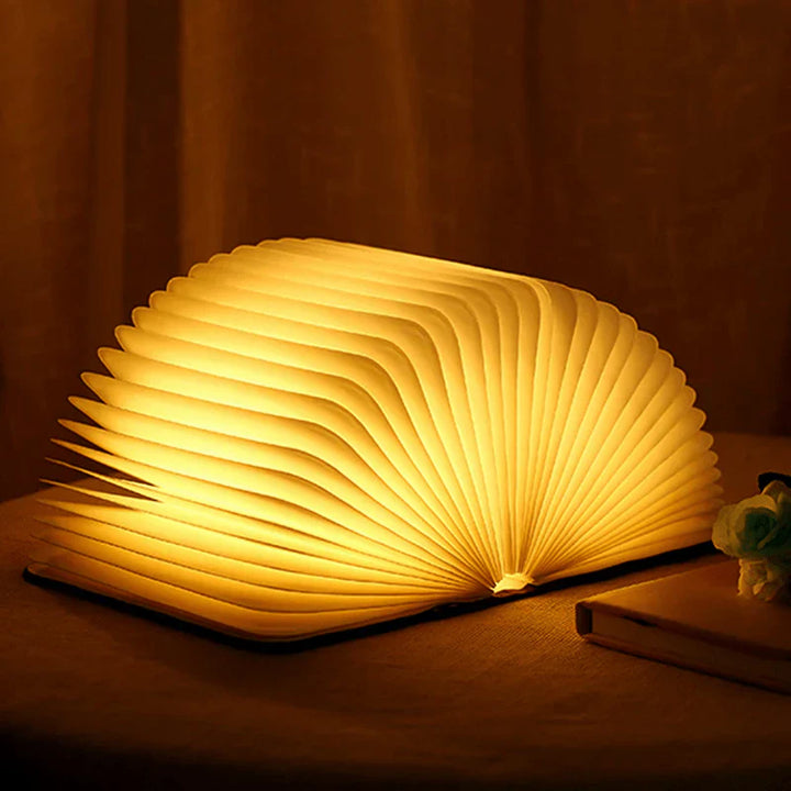 Foldable Book Lamp with Warm LED Lighting - StoryGlow | Bowlift