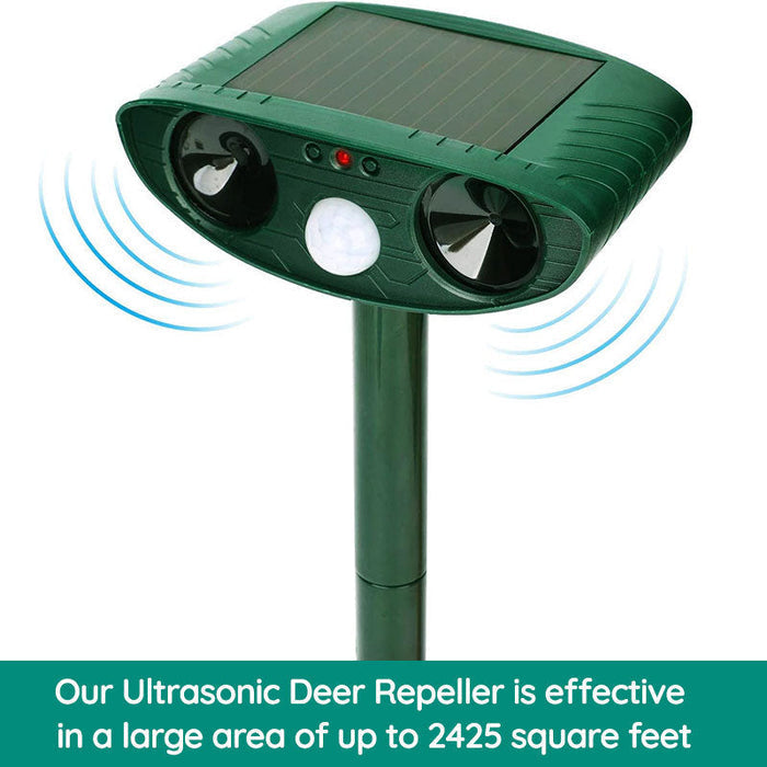 BowLift | Raccoon Outdoor Ultrasonic Repeller - Solar-powered Ultrasonic Animal and Pest Control - Get rid of raccoons within 48 hours