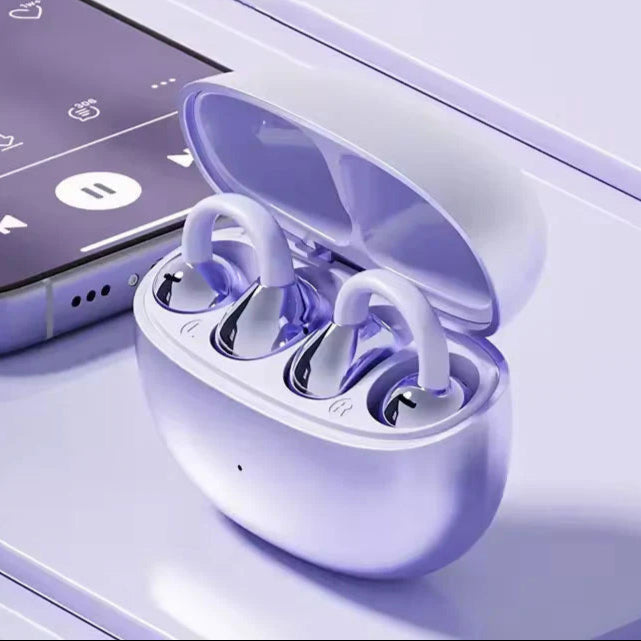 BowLift | LuxoSound Bluetooth Headphones with Ear Clip | Wireless Comfort and Excellent Sound Quality for On the Go