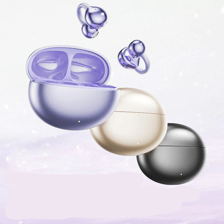 BowLift | LuxoSound Bluetooth Headphones with Ear Clip | Wireless Comfort and Excellent Sound Quality for On the Go