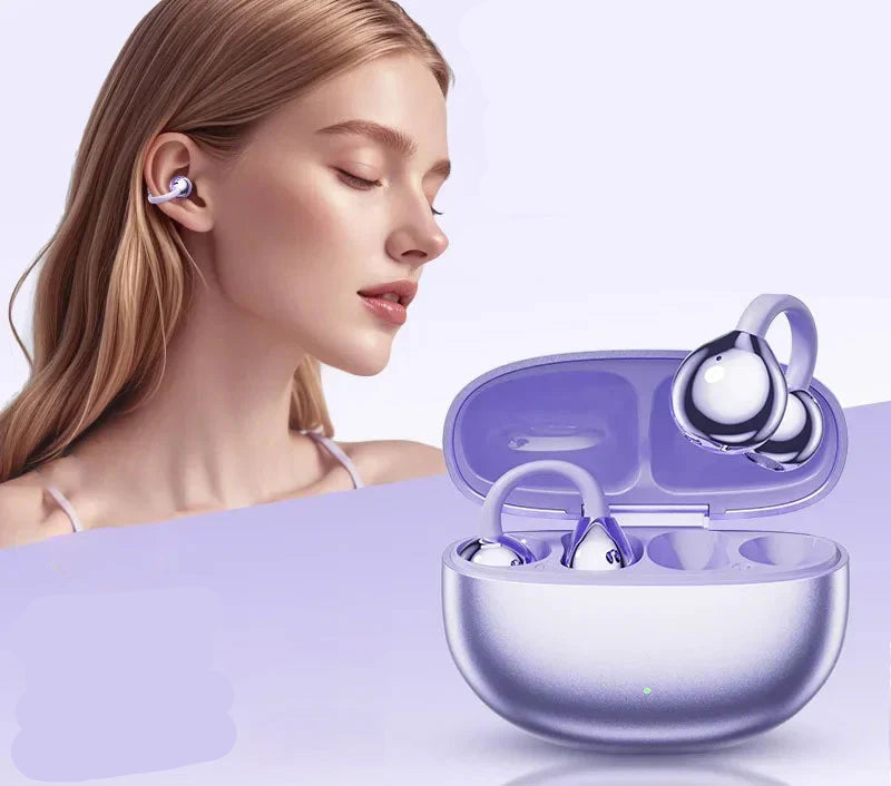 BowLift | LuxoSound Bluetooth Headphones with Ear Clip | Wireless Comfort and Excellent Sound Quality for On the Go
