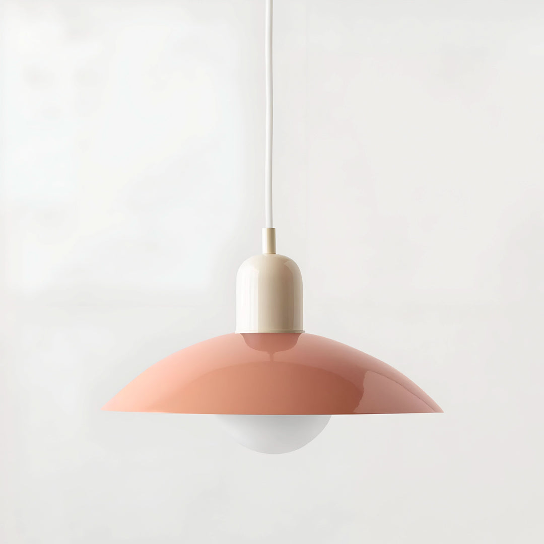 BowLift | Modern Macaron Bauhaus Pendant Light – Iron Shade