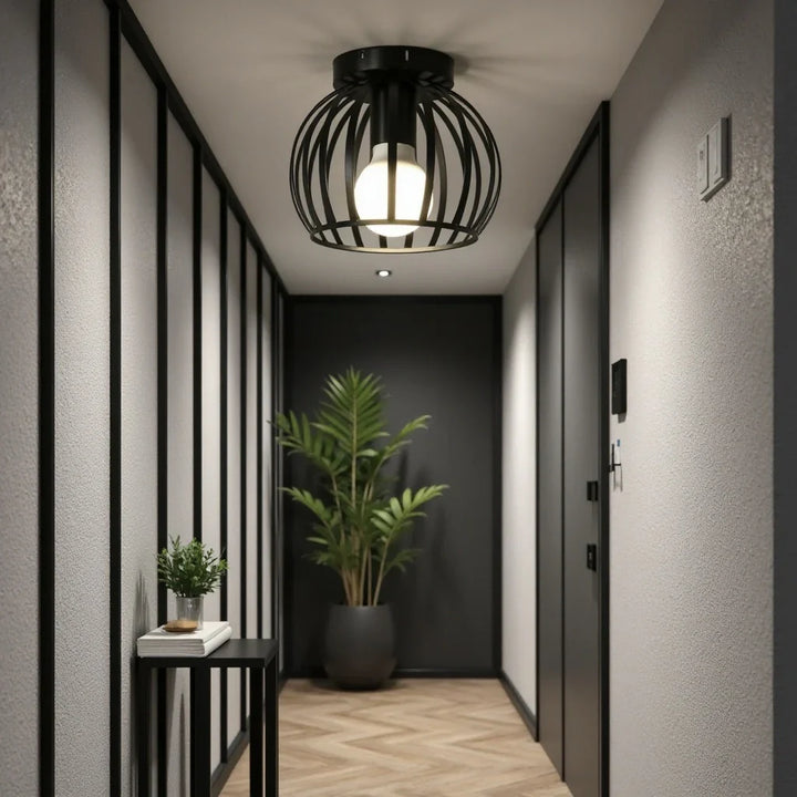 BowLift | Industrial Ceiling Lamp Black